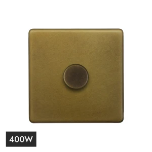 SOHO | Ściemniacz pojedynczy 1G | 400W LED | Old Brass 