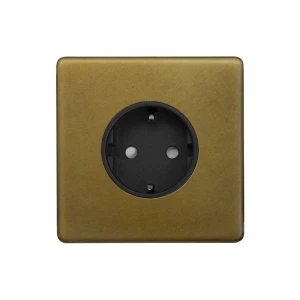 SOHO | Gniazdo pojedyncze 1G Schuko Typ C | Old Brass