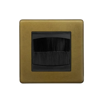 SOHO | Przelotka do kabli pojedyncza | Old Brass