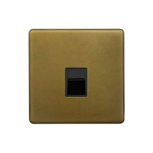 SOHO | Gniazdo RJ45 Ethernet Cat5/Cat6  | Old Brass