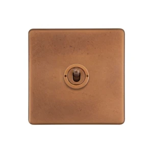 SOHO | Włącznik dźwigniowy pojedynczy 1G | Zwierny | Antique Copper