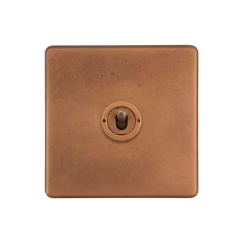 SOHO | Włącznik dźwigniowy pojedynczy 1G | Zwierny | Antique Copper
