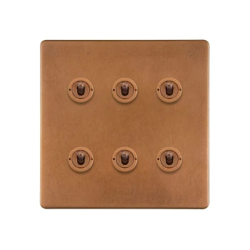 SOHO | Włącznik dźwigniowy 6G | Schodowy | Antique Copper