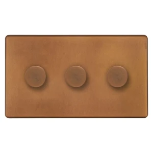 SOHO | Ściemniacz potrójny 3G | 150W LED | Antique copper