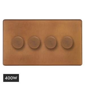 SOHO | Ściemniacz poczwórny 4G | 400W LED | Antique copper