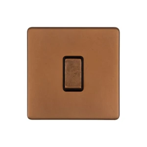 SOHO | Włącznik światła pojedynczy 1G | Krzyżowy | Antique copper