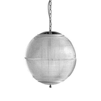 Soho Lighting | Hollen Globe - Nikiel | Lampa wisząca
