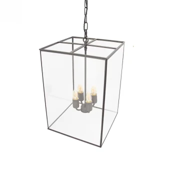 Soho Lighting | London Lantern M | Lampa wisząca | Czarny mat