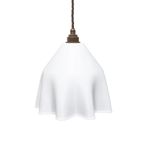 Soho Lighting | Linen Drape  | Lampa wisząca | Biała