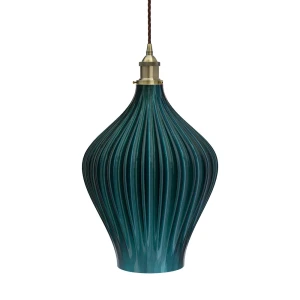 Soho Lighting | Persian Fluted Orbicular | Lampa wisząca | Ciemna zieleń