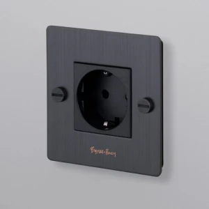 Buster & Punch | Gniazdo pojedyncze, Schuko | Smoked Bronze