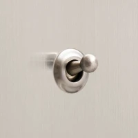 DR_040.001_S Mia Urbo Home wlacznik swiatla dzwigniowy pojedynczy szczotkowany stalowy - srebrny detal.webp